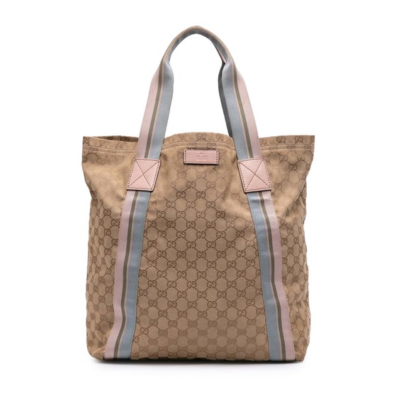 Pre-Loved Gucci GG Canvas Web Tote - Picture 1 of 8
